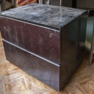 Buro negro 2 cajones 56x80x68cm